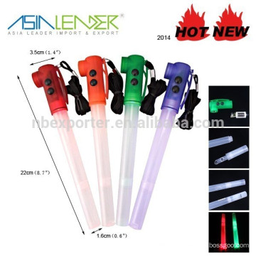 Colorful LED Fluorescence Stick led glow stick With Whistle